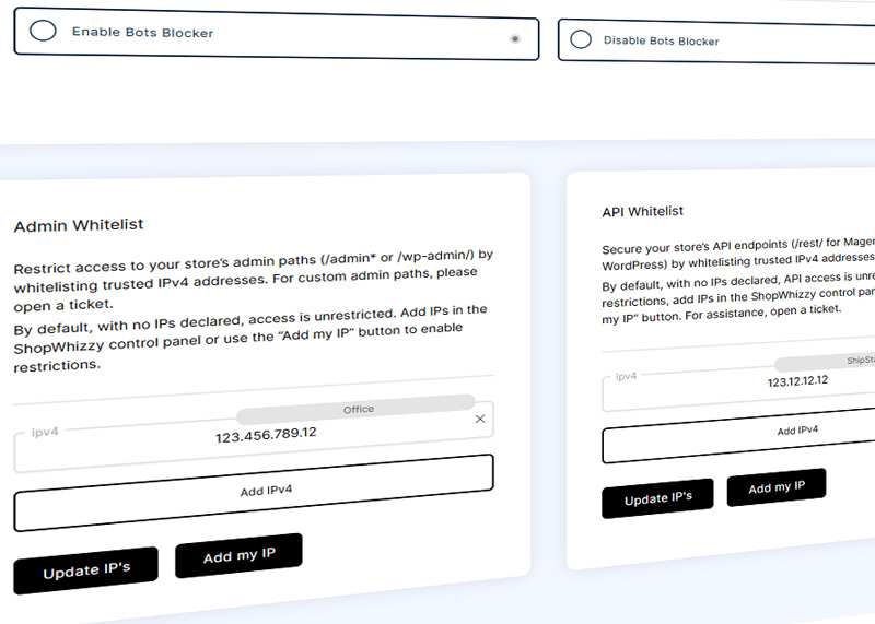 Protect Your Store with ShopWhizzy's New IP Whitelist Feature