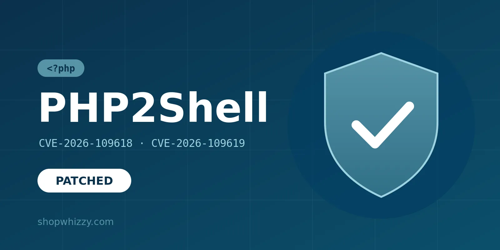 PHP2Shell corregido en las tiendas de ShopWhizzy