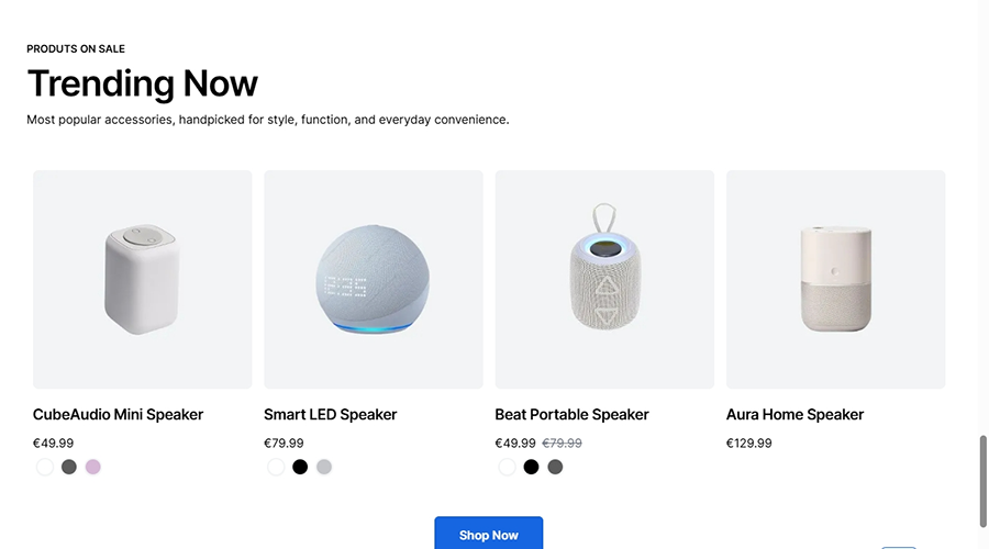 Homepage Elements