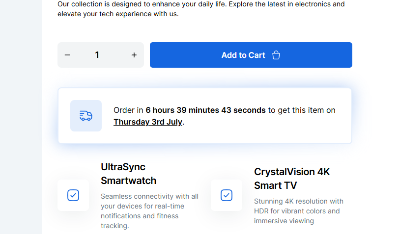Shipping Countdown Timer