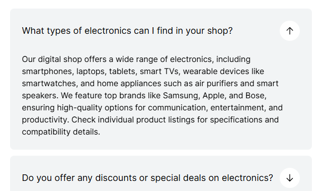 Product FAQ's